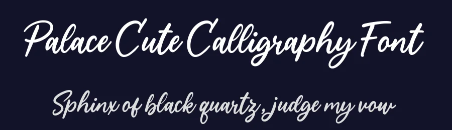 Palace Cute Calligraphy Font by balpirick — Script Handwritten Font — thumbnail 2