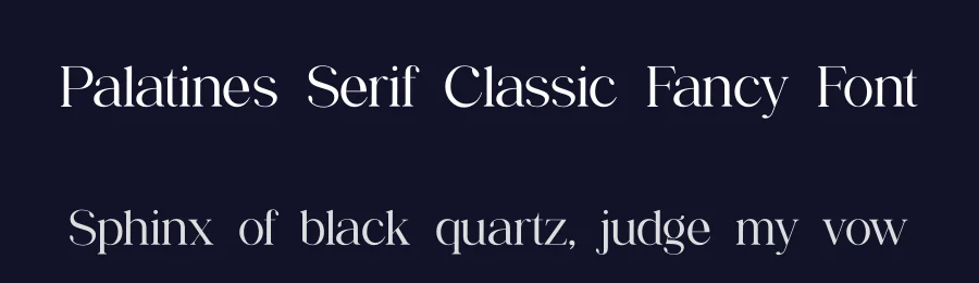 Palatines Serif Classic Fancy Font by GraphicSauce — Decorative Font — thumbnail 2