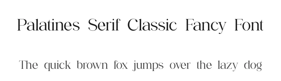 Palatines Serif Classic Fancy Font by GraphicSauce — Decorative Font