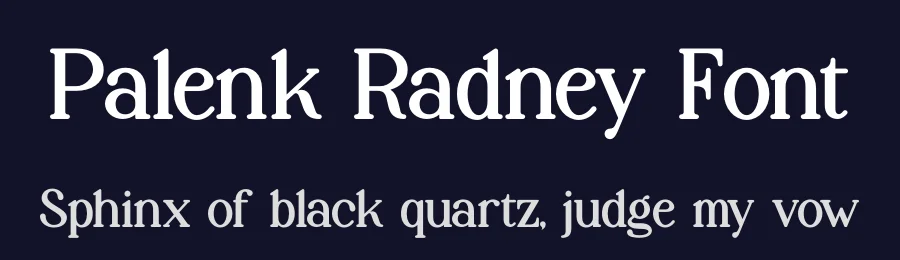 Palenk Radney Font by Denustudios — Decorative Font — thumbnail 2