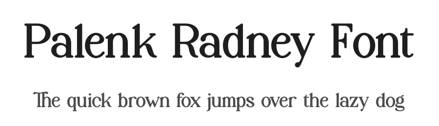Palenk Radney Font by Denustudios — Decorative Font