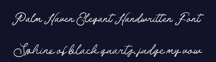 Palm Haven Elegant Handwritten Font by Amorfa Type — Decorative Font — thumbnail 2
