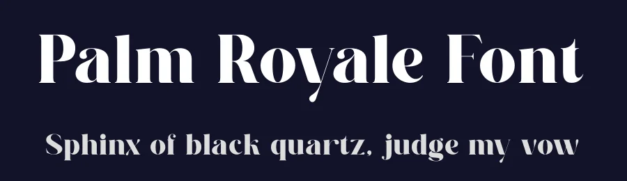 Palm Royale Font by zafira.type — Serif Font — thumbnail 2