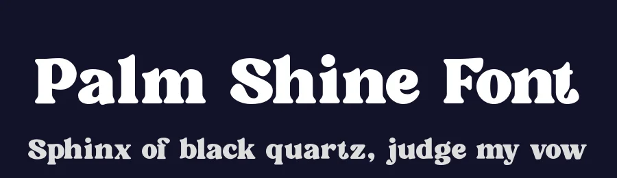Palm Shine Font by roomspace.cl — Display Font — thumbnail 2