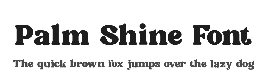 Palm Shine Font by roomspace.cl — Display Font