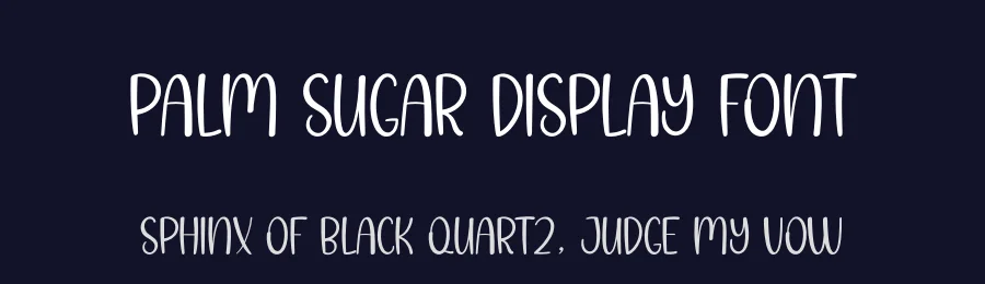 Palm Sugar Display Font by creativeletter — Script Handwritten Font — thumbnail 2