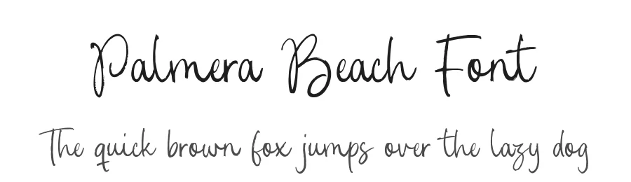 Palmera Beach Font by Timur type — Script Handwritten Font