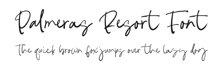 Palmeras Resort Font by Timur type — Script Handwritten Font