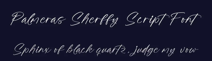 Palmeras Sherffy Script Font by Operatype.Co — Script Handwritten Font — thumbnail 2