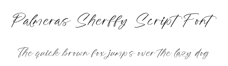Palmeras Sherffy Script Font by Operatype.Co — Script Handwritten Font