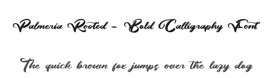 Palmeria Rooted – Bold Calligraphy Font by letterenastudios — Script Handwritten Font