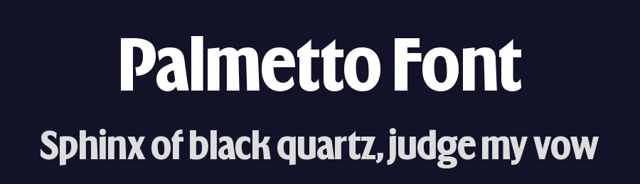 Palmetto Font by Manic Type — Sans Serif Font — thumbnail 2