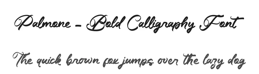 Palmone – Bold Calligraphy Font by letterenastudios — Script Handwritten Font