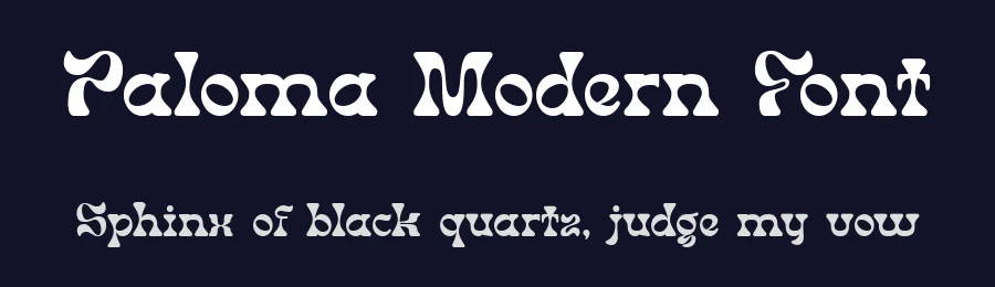 Paloma Modern Font by Bellinghamtype Foundry — Display Font — thumbnail 2