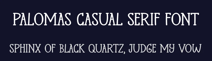 Palomas Casual Serif Font by GraphicSauce — Serif Font — thumbnail 2