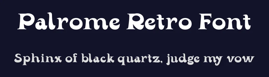 Palrome Retro Font by roomspace.cl — Display Font — thumbnail 2