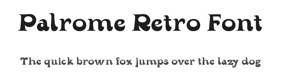 Palrome Retro Font by roomspace.cl — Display Font