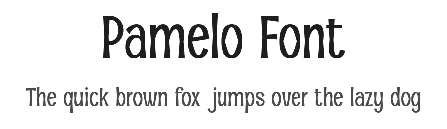 Pamelo Font by Pekotype — Sans Serif Font