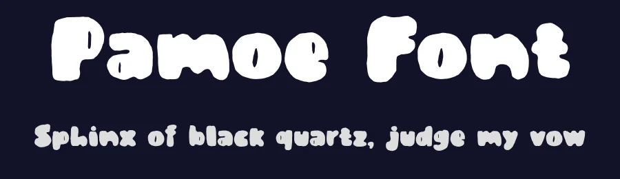Pamoe Font by idealeksis — Display Font — thumbnail 2
