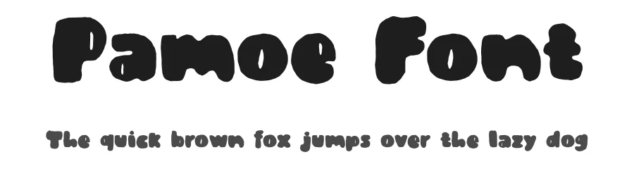 Pamoe Font by idealeksis — Display Font