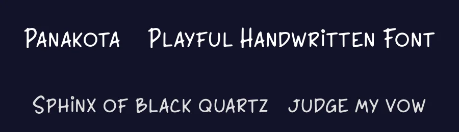 Panakota – Playful Handwritten Font by Pikgura Type — Display Font — thumbnail 2