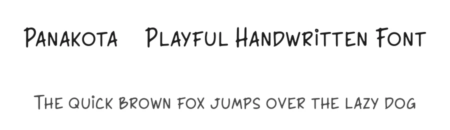 Panakota – Playful Handwritten Font by Pikgura Type — Display Font