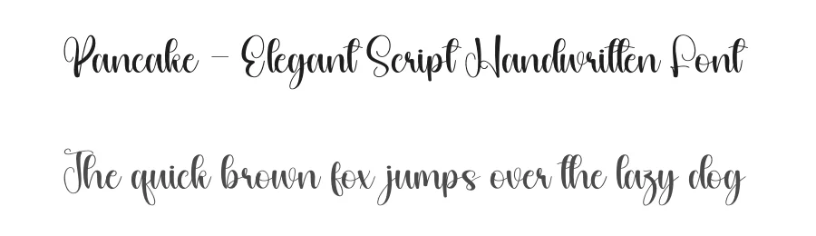 Pancake – Elegant Script Handwritten Font by andikastudio — Script Handwritten Font