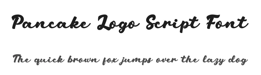 Pancake Logo Script Font by Basnistudio — Script Handwritten Font