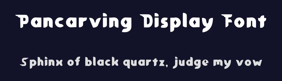 Pancarving Display Font by sukrinnn — Decorative Font — thumbnail 2