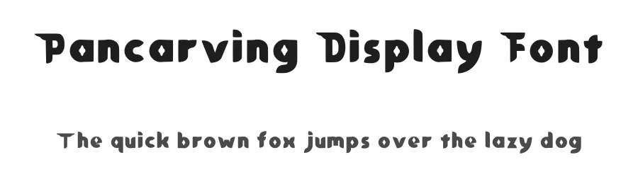 Pancarving Display Font by sukrinnn โ Decorative Font