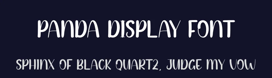 Panda Display Font by andikastudio — Display Font — thumbnail 2