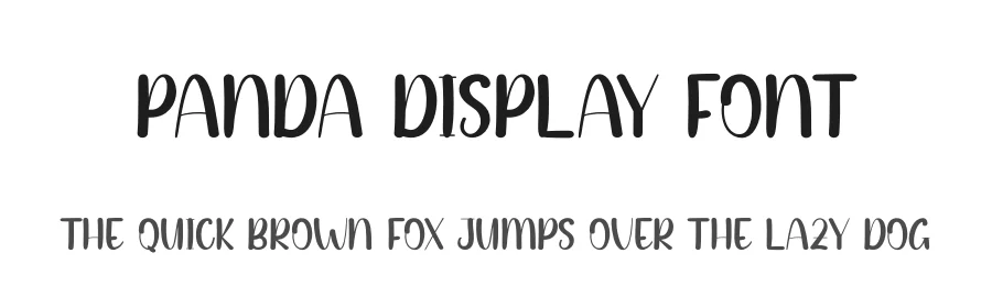 Panda Display Font by andikastudio β Display Font
