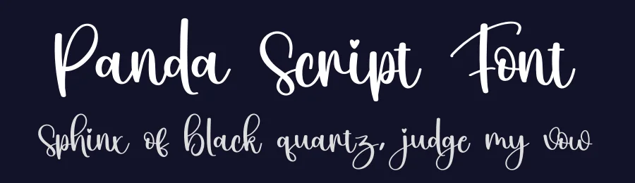 Panda Script Font by creativeletter — Script Handwritten Font — thumbnail 2