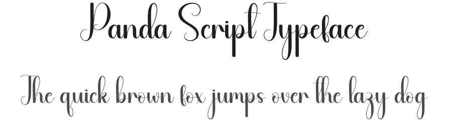Panda Script Typeface by andikastudio — Script Handwritten Font
