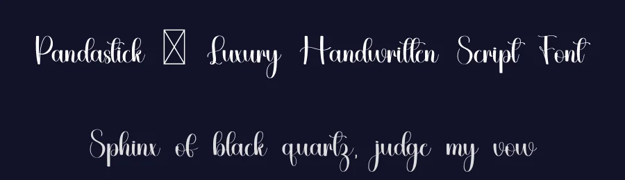 Pandastick – Luxury Handwritten Script Font by freshtypeink — Script Handwritten Font — thumbnail 2