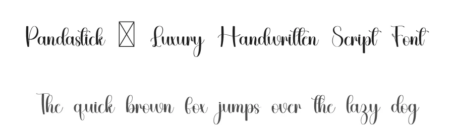 Pandastick – Luxury Handwritten Script Font by freshtypeink — Script Handwritten Font