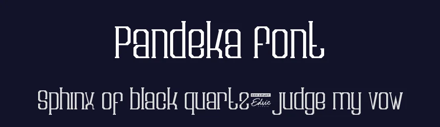 Pandeka Font by edricstudio — Serif Font — thumbnail 2
