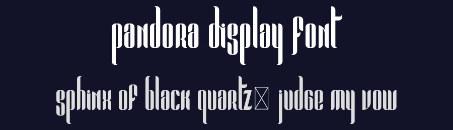 Pandora Display Font by vp_creative_shop — Display Font — thumbnail 2