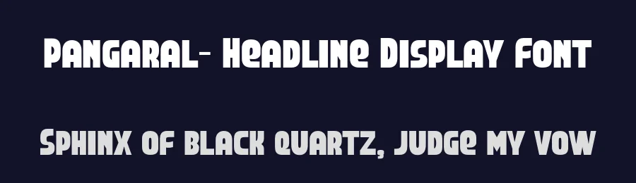 Pangaral- Headline Display Font by Lorenzo Martinez — Decorative Font — thumbnail 2