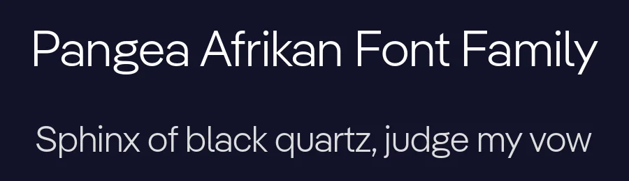 Pangea Afrikan Font Family by Fontwerk — Sans Serif Font — thumbnail 2