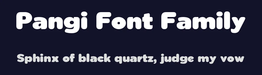 Pangi Font Family by Aukimvisuel — Sans Serif Font — thumbnail 2