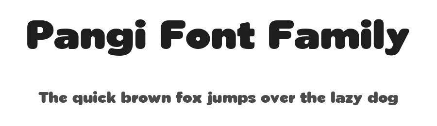 Pangi Font Family by Aukimvisuel — Sans Serif Font
