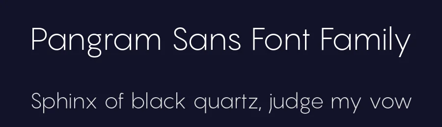 Pangram Sans Font Family by Mathieu Desjardins — Sans Serif Font — thumbnail 2