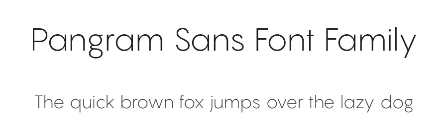 Pangram Sans Font Family by Mathieu Desjardins — Sans Serif Font