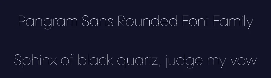Pangram Sans Rounded Font Family by Pangram Pangram — Sans Serif Font — thumbnail 2