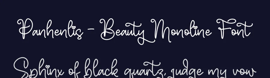Panhenlis – Beauty Monoline Font by letterfabric — Script Handwritten Font — thumbnail 2