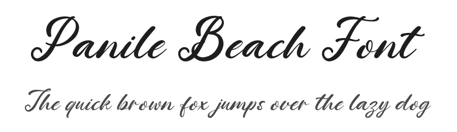 Panile Beach Font by Imaginatype β Script Handwritten Font