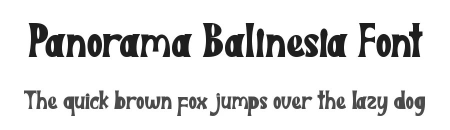 Panorama Balinesia Font by Yoga Letter — Script Handwritten Font