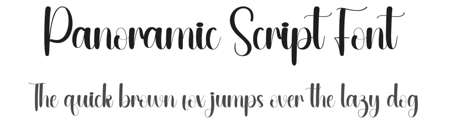 Panoramic Script Font by andikastudio — Script Handwritten Font