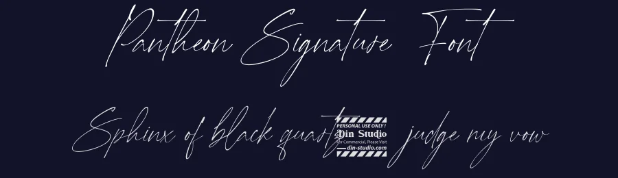 Pantheon Signature Font by Din Studio — Script Handwritten Font — thumbnail 2